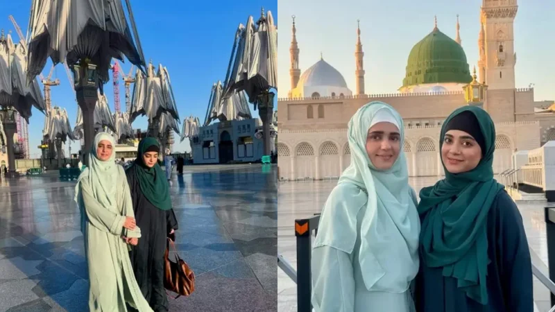 Sumbul and Kompal Iqbal share their Umrah journey with fans