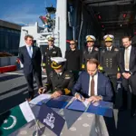 Pakistan Navy commissions offshore patrol vessel PNS YAMAMA in Romania