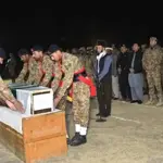 Funeral prayer of Major Awais Shaheed offered