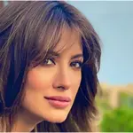 Mehwish Hayat Dazzles in Sleeveless Orange Dress