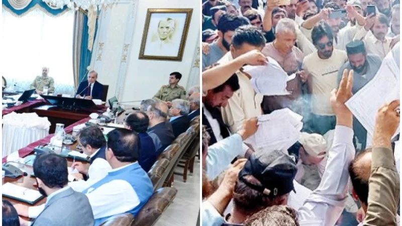 JAAC refuses to end protest as Shehbaz approves Rs23bn to resolve AJK issues