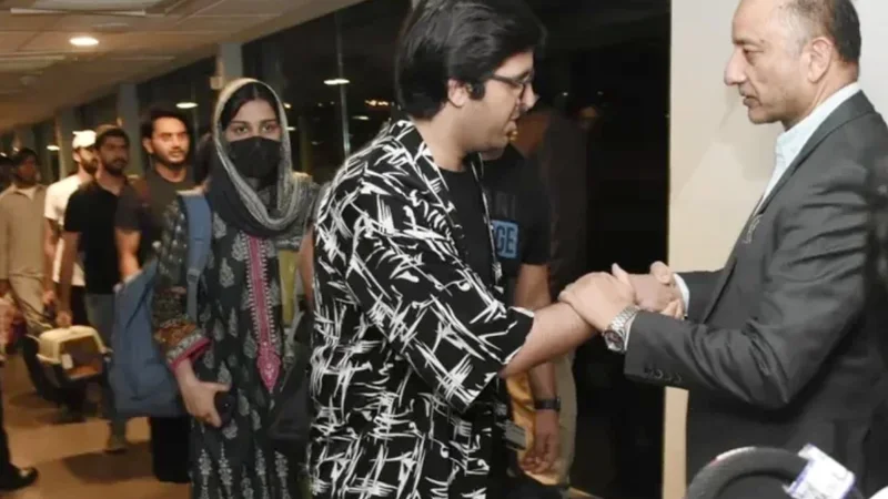 Another flight carrying students from Kyregyzstan reached Islamabad