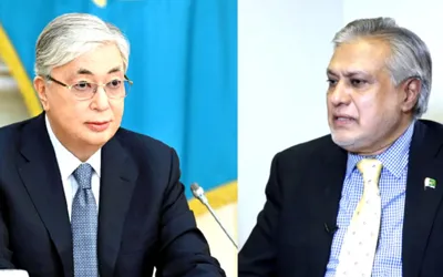 Ishaq Dar meets with President of Kazakhstan