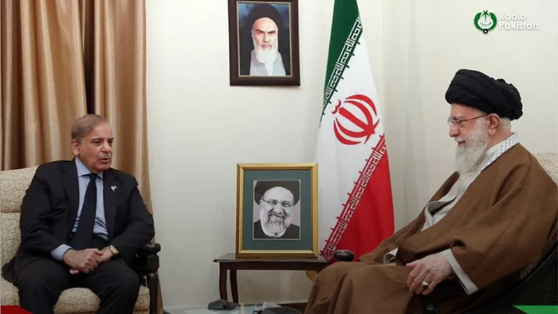 PM Shehbaz meets Ayatollah Seyyed Ali Khamenei