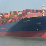 World’s largest cargo ship MSC Anna anchors at Karachi Port