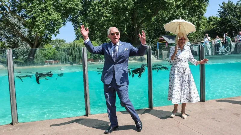 King Charles and Queen Camilla celebrate 200 years of ZSL with a visit to London Zoo
