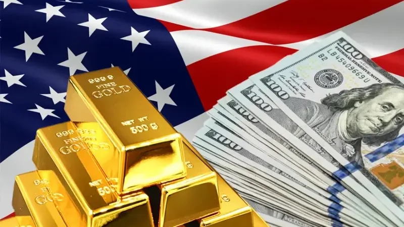 Gold drops, dollar and oil rise as war strengthens US currency