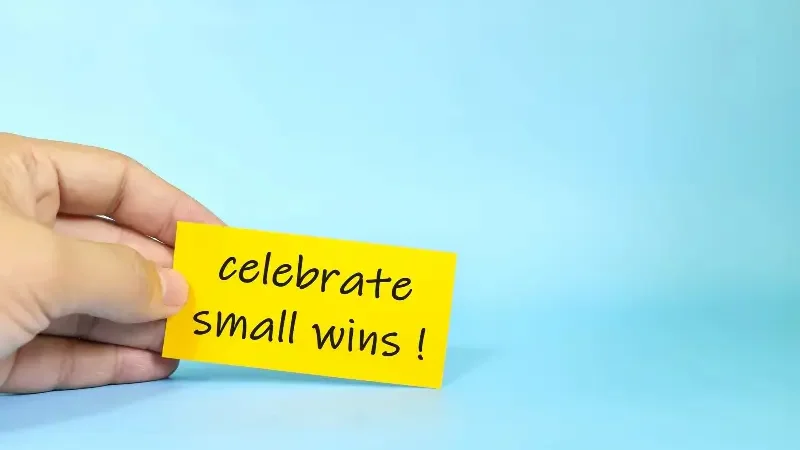Build confidence through small daily wins