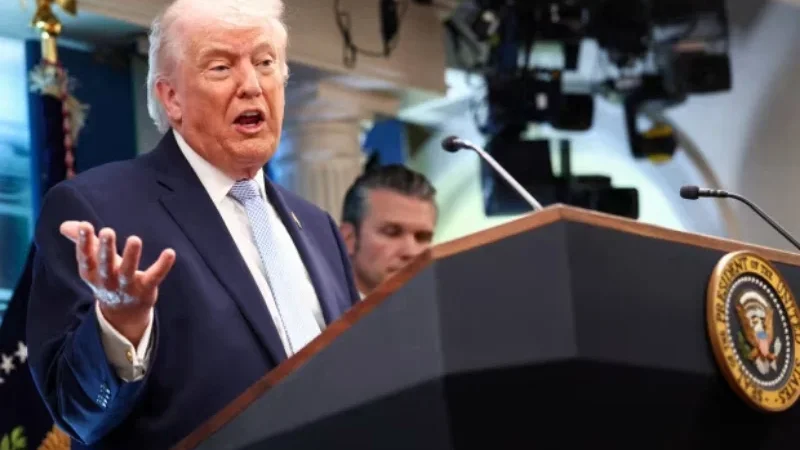 Trump says