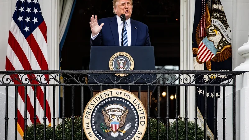 We can't let a country blackmail or extort the world, says Trump