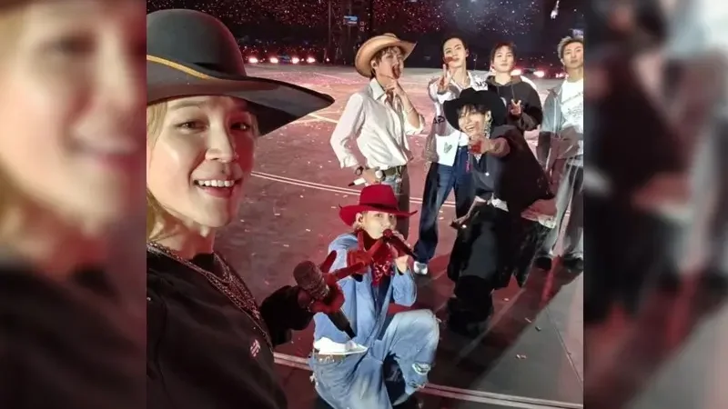 BTS lights up Mexico City as Jimin shares group photo