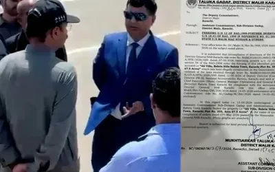 NAB seizes Bahria Town land in Jamshoro, seals Ali Villa in Karachi