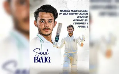 Mirza Saad Baig joins elite 1,000-run club in Quaid-e-Azam Trophy 2025