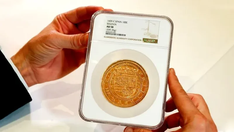 Spanish gold coin