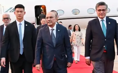Asif Ali Zardari arrives in China on official visit, Gets warm Welcome in Chengdu