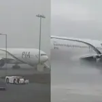 Flights delayed and cancelled at Jinnah International Airport due to heavy rain in Karachi