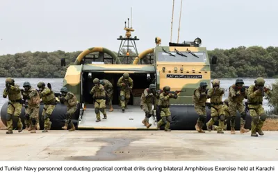 Pakistan, Turkish navies conduct bilateral amphibious exercise