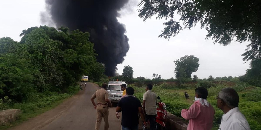 Chemical factory blast in Maharashtra India
