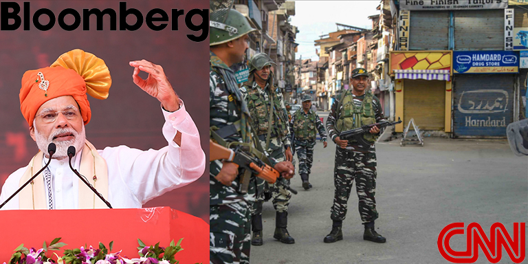 CNN,Bloomberg on Kashmir