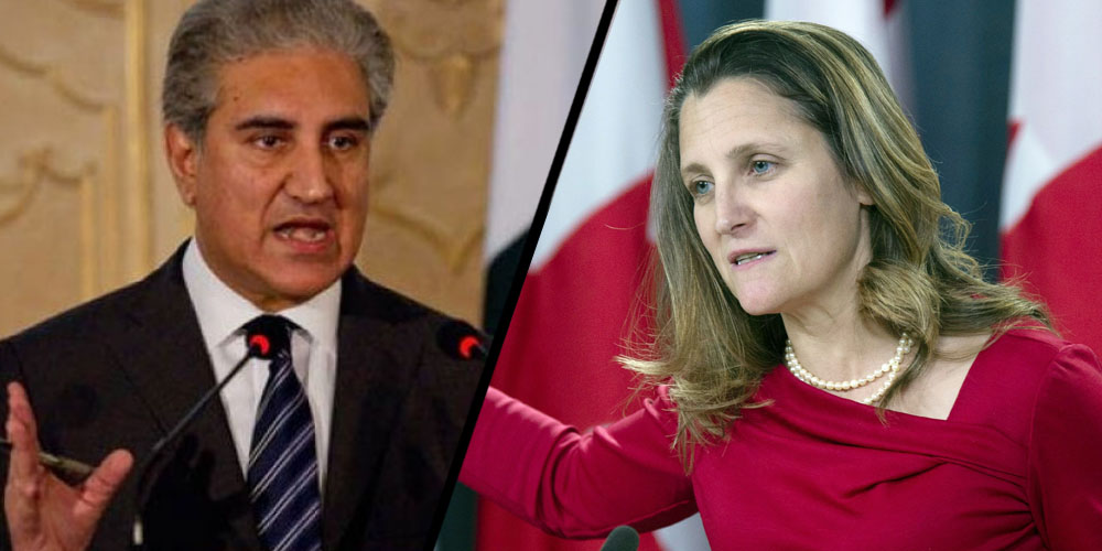 Shah Mehmood Qureshi Telephonic Contact Chrystia Freeland