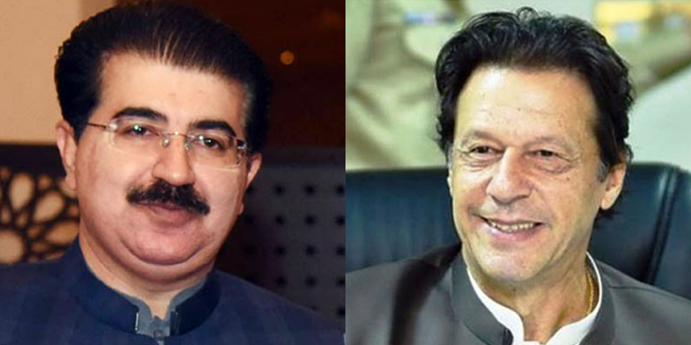 Imran Khan congraulates Sanjrani