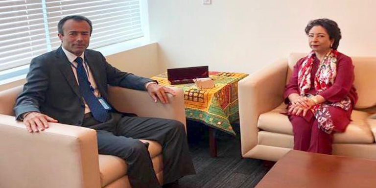 Maleeha Lodhi meets UN Official