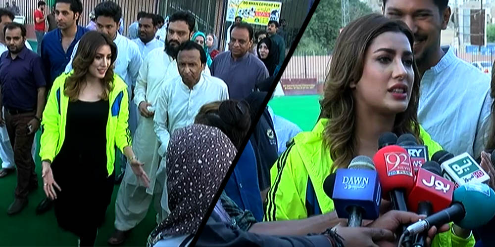 Mehwish Hayyat raise voice for Pakistan Hockey
