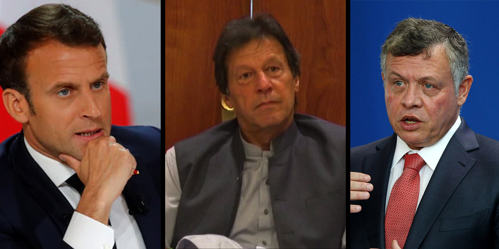 PM imran khan- Contacts- France- Jordan