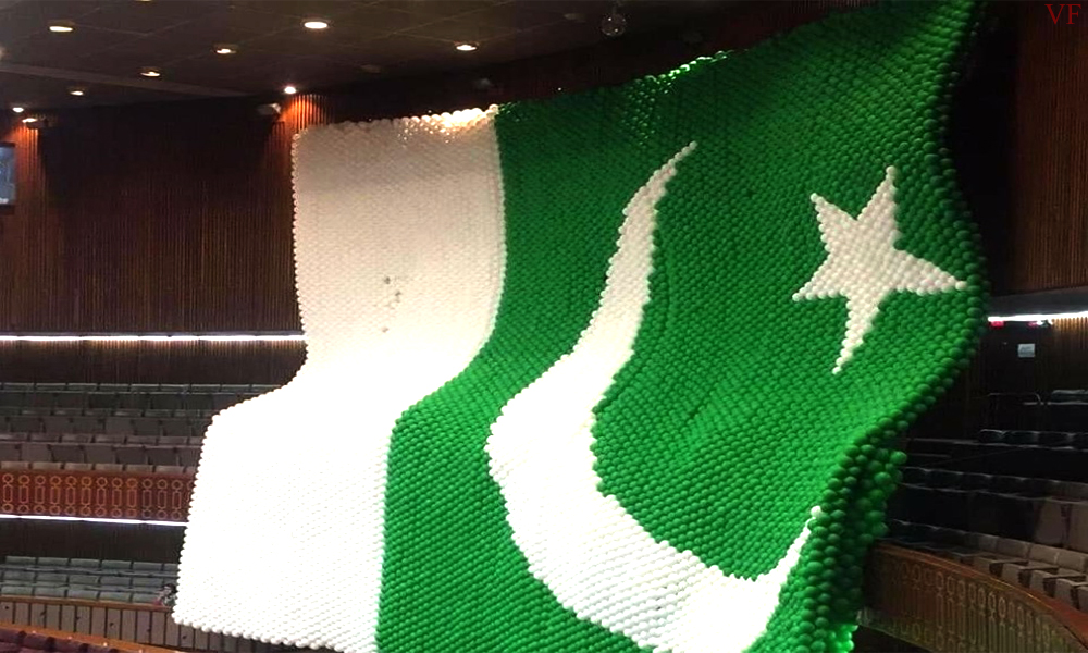 Pakistan flag in NA