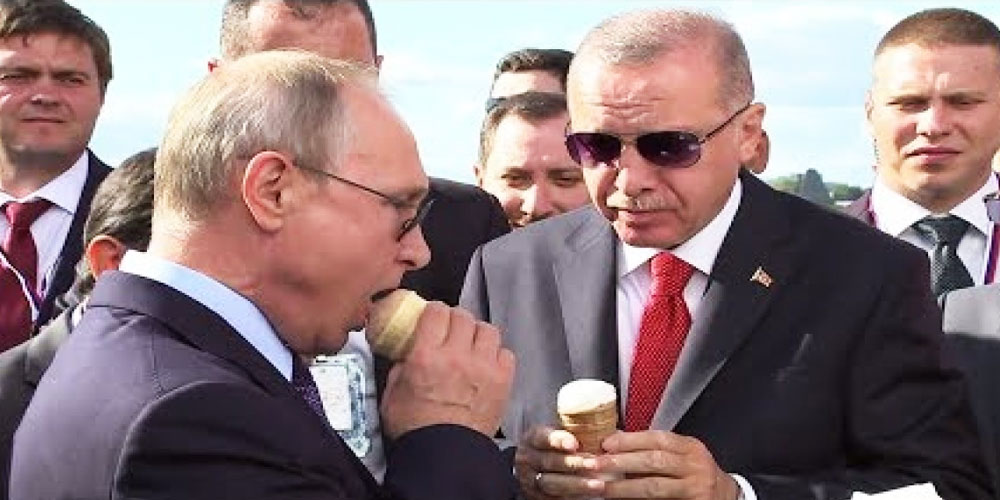 Putin treats Erdogan to ice cream