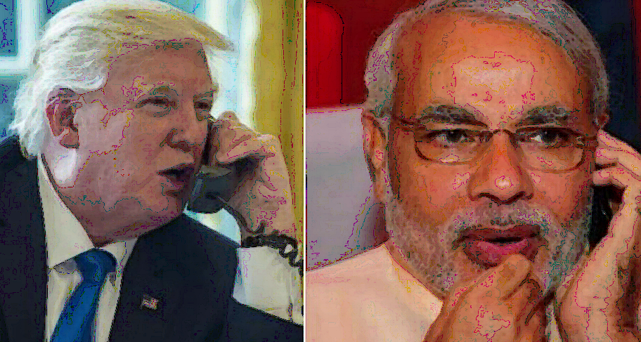 Trump and Modi Telephonic Contact