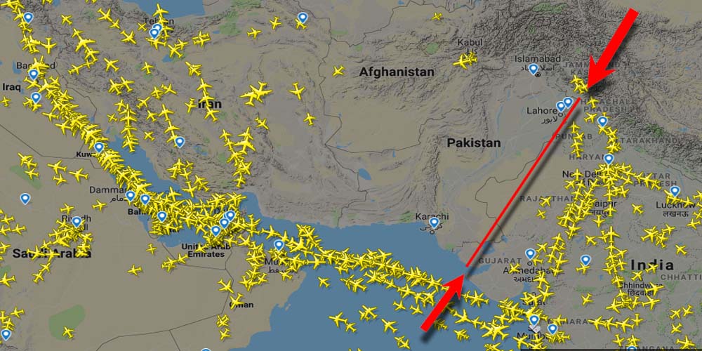 Pakistani airspace closed for India
