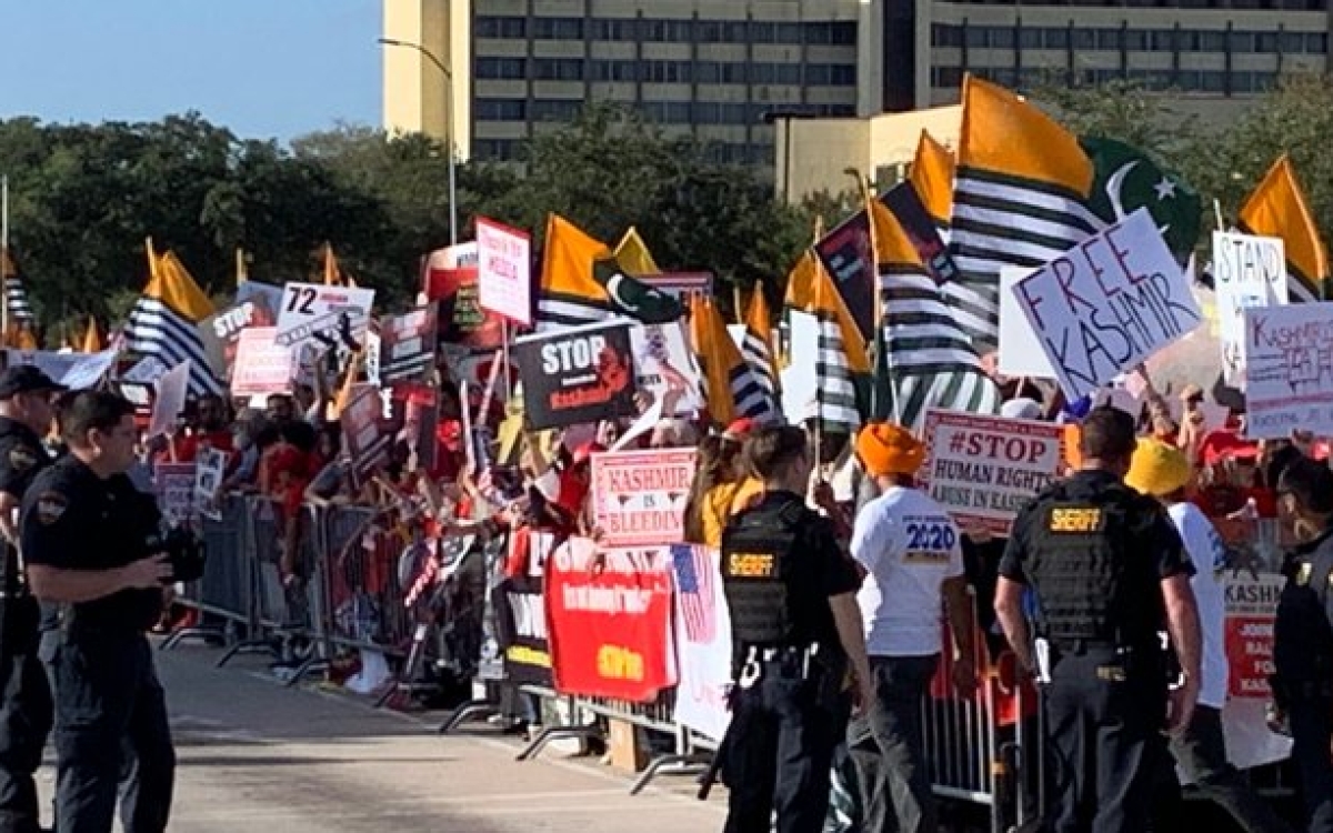 Houston protest against Modi
