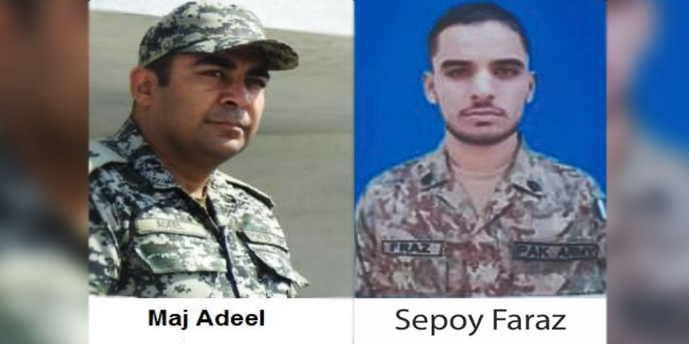 Major Adeel Shahid & Sepoy Faraz Hussain