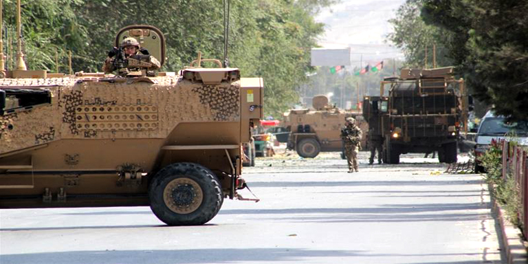 kabul car bomb blast occur ed near military camp