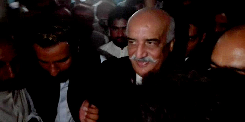 Khursheed shah at Court