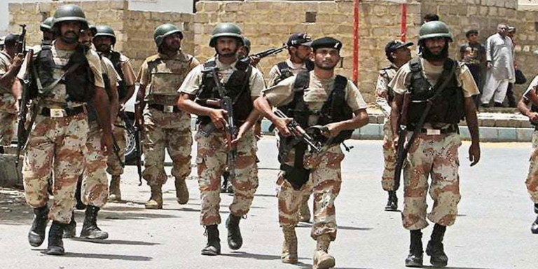 Sidh rangers raid in different areas of Karachi