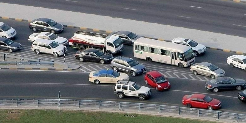 major traffic accident in Dubai