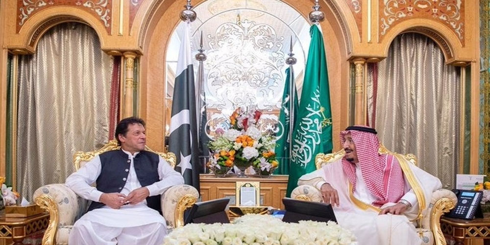 King Salman bin Abdulaziz Al Saud met Pakistan Prime Minister Imran
