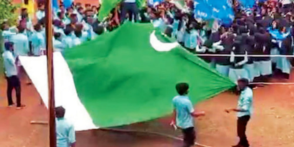 Pakistan flags in Kerala