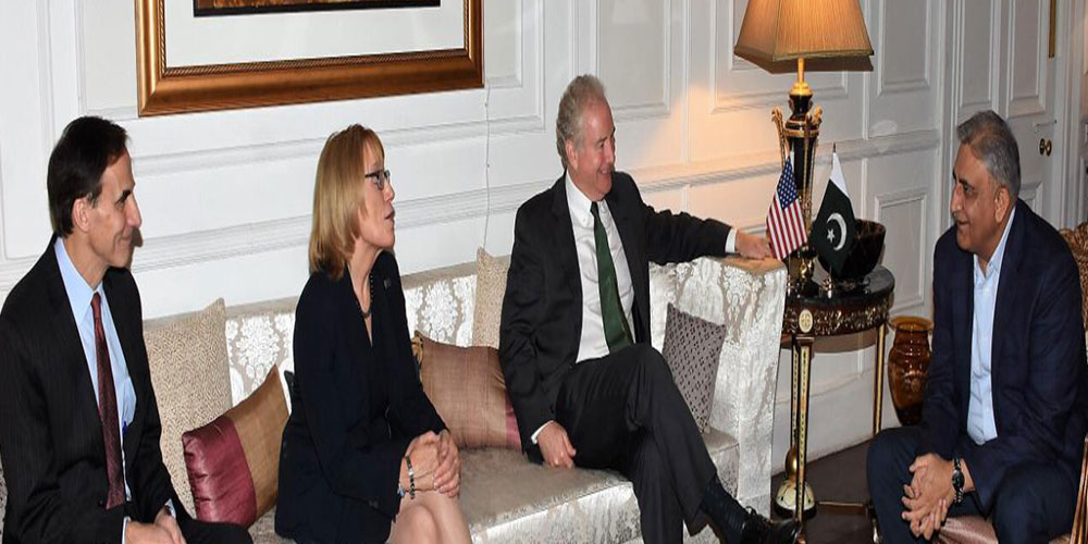Qamar Jawaid Bajwa meets us senators'
