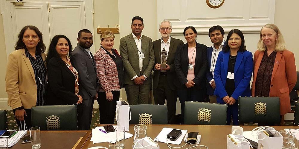 Jeremy corbim-UK-Indian members