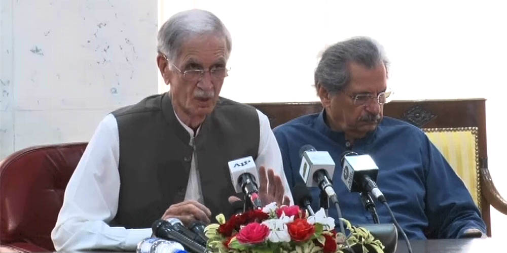 Defense Minister Pervaiz khattaq Presser
