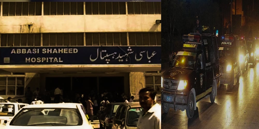 Police raid at Abbasi shaheed Hospital Karachi