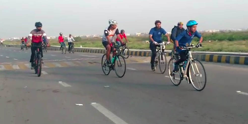 polio awearness cycle race
