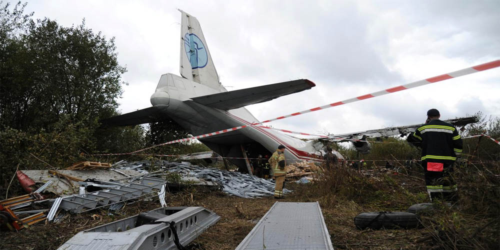 Five killed in cargo plane crash landing in Ukraine