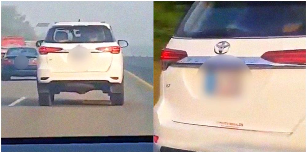 car in lahore highway