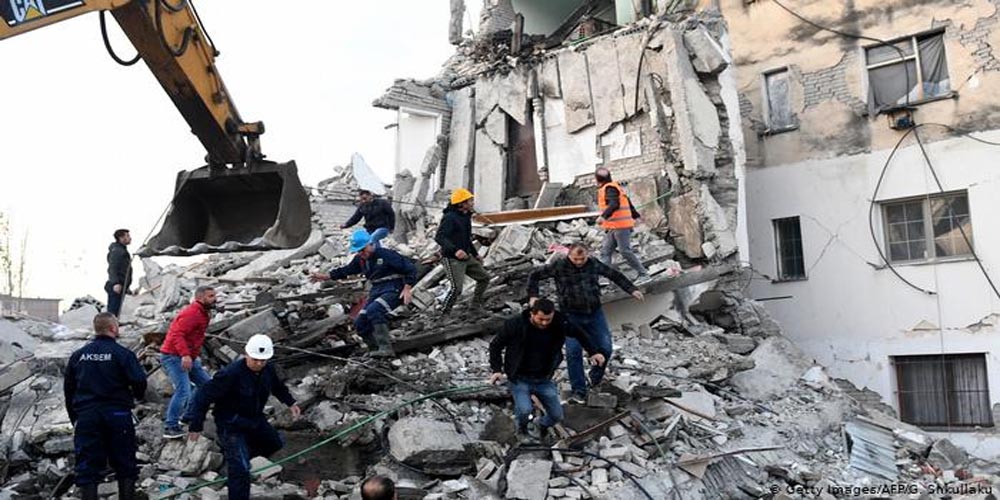 Powerful quake kills 13 in Albania as buildings bury residents