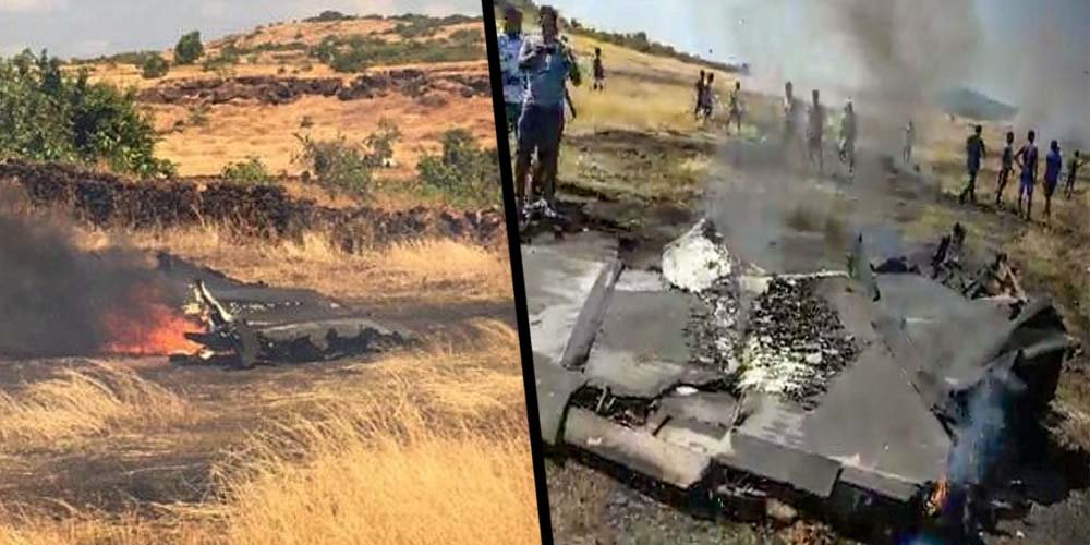 indai's mig crashes in goa