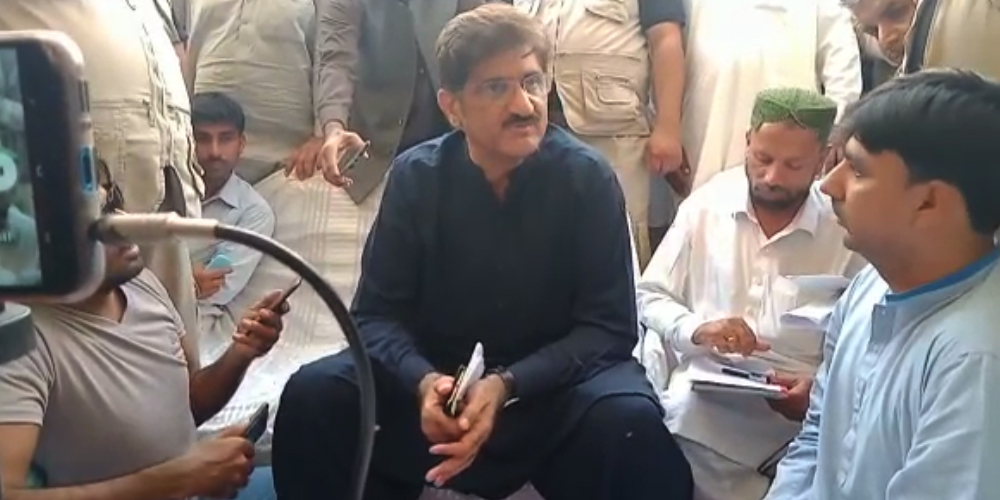 CM Sindh Talk with media